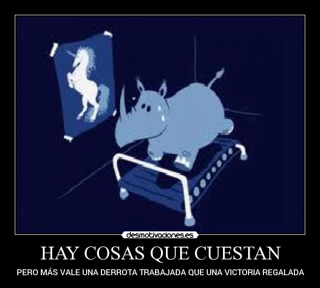 HAY COSAS QUE CUESTAN - 