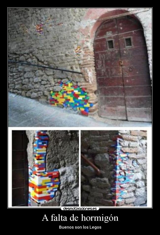 A falta de hormigón - Buenos son los Legos
