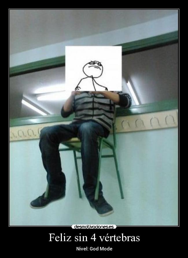 Feliz sin 4 vértebras -