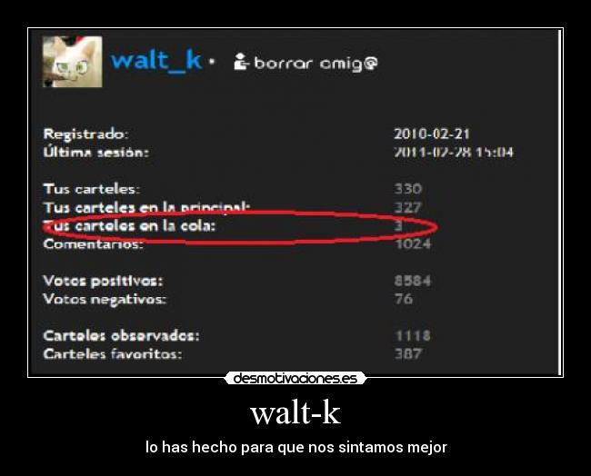 walt-k - lo has hecho para que nos sintamos mejor