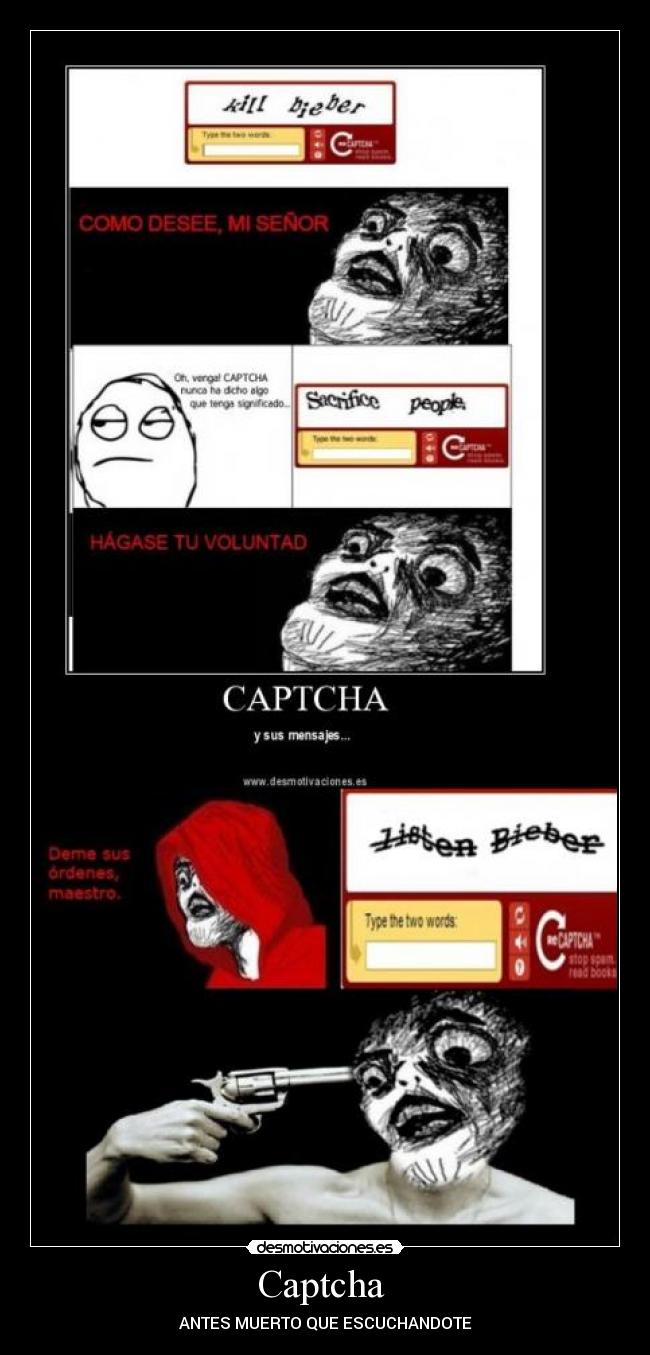 Captcha  - ANTES MUERTO QUE ESCUCHANDOTE