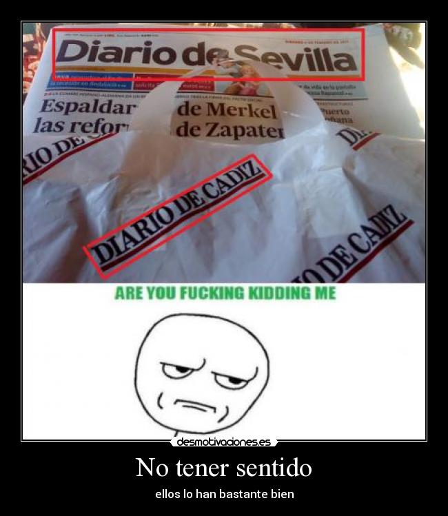 No tener sentido - 