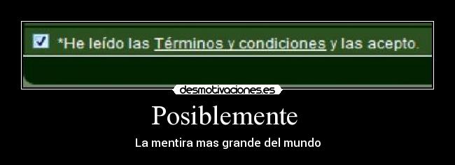 Posiblemente -