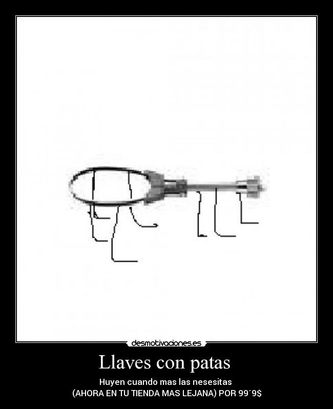 Llaves con patas  - 