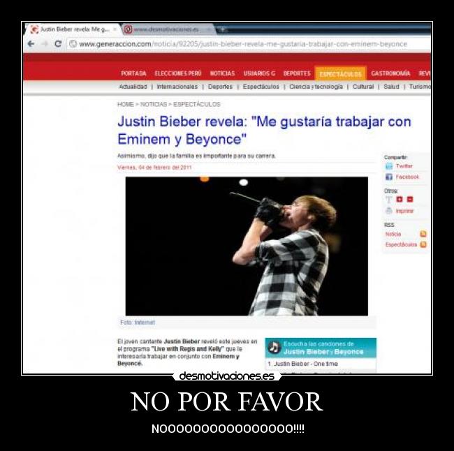 NO POR FAVOR -