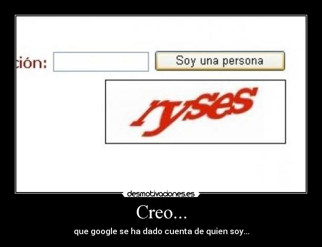 Creo... -