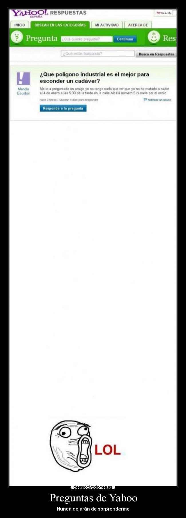 Preguntas de Yahoo -