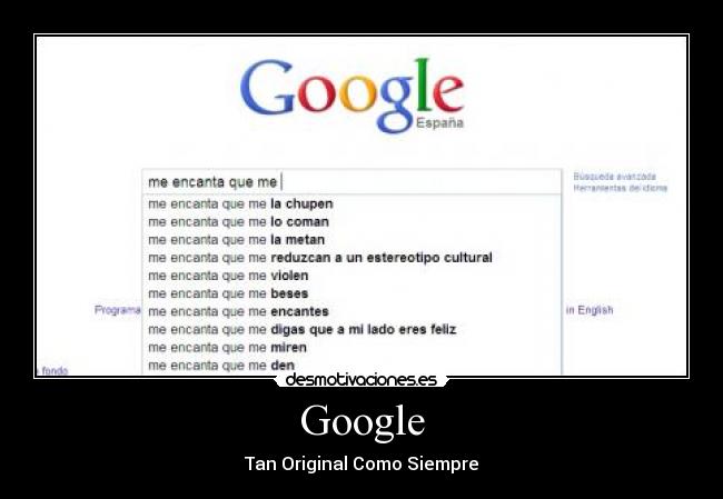 Google - Tan Original Como Siempre