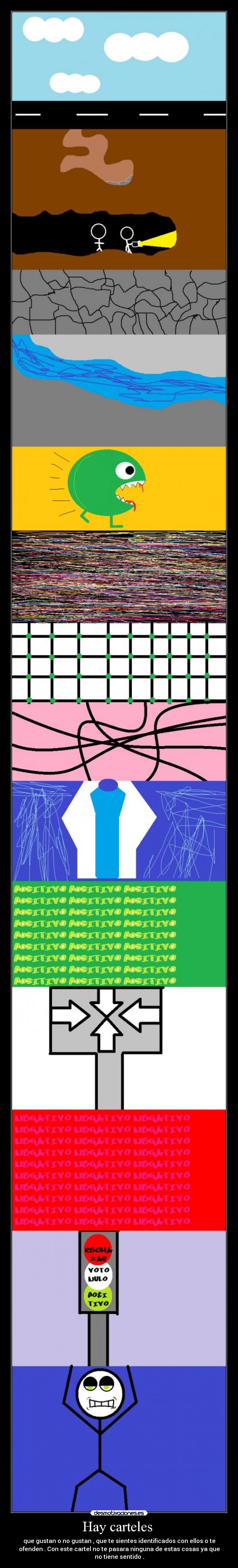 Hay carteles -