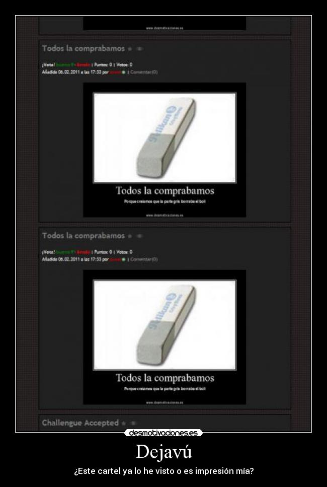 Dejavú - ¿Este cartel ya lo he visto o es impresión mía?