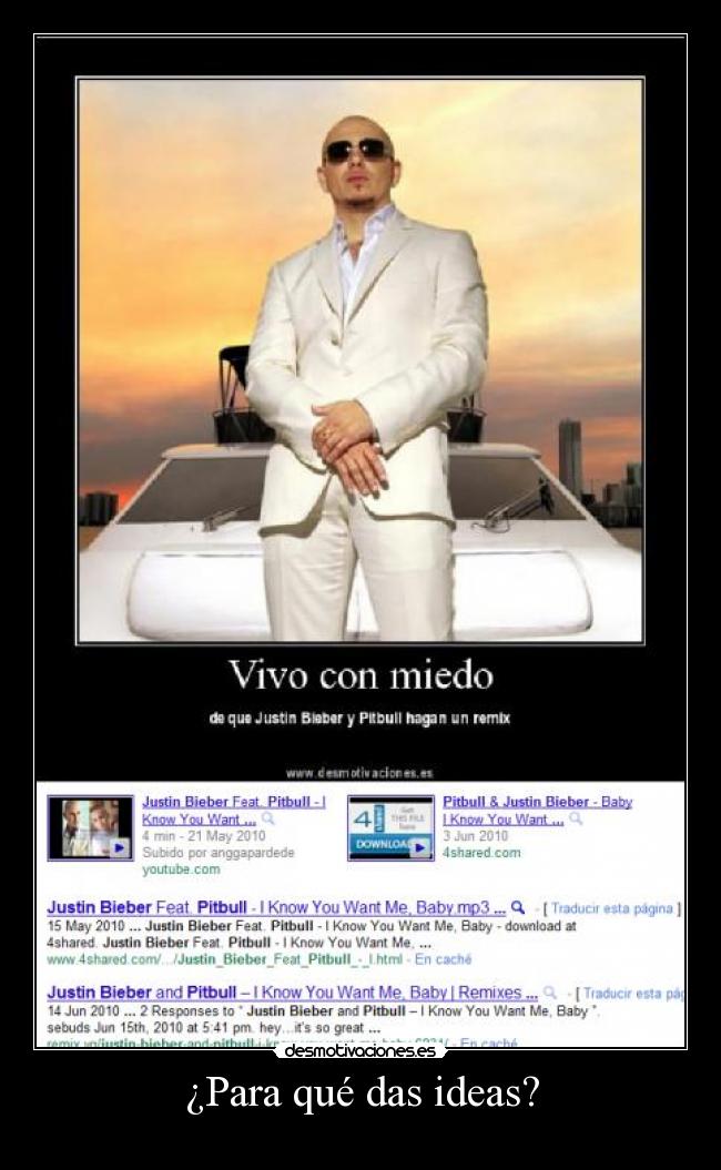 ¿Para qué das ideas? -