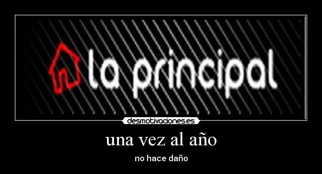 una vez al año -