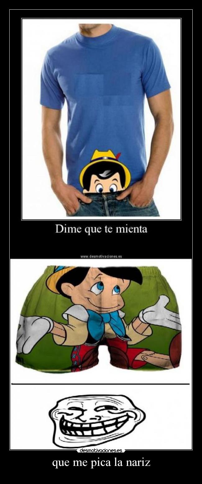 que me pica la nariz -