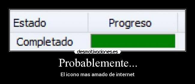 Probablemente... - El icono mas amado de internet