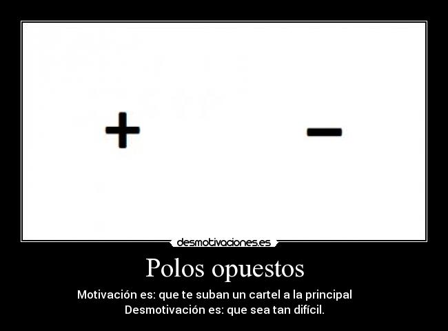 Polos opuestos -