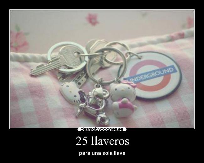 25 llaveros -