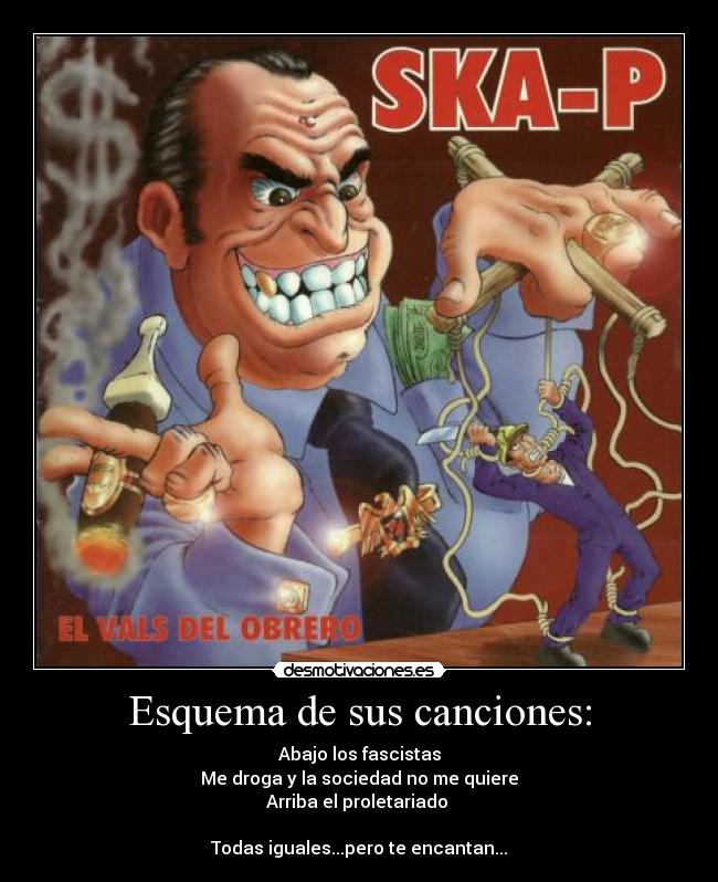 Esquema de sus canciones: - 