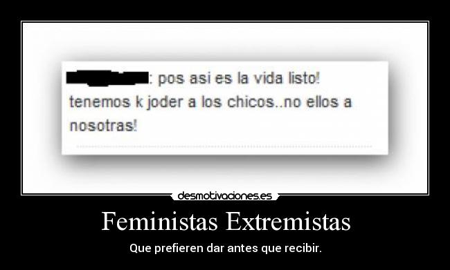 Feministas Extremistas -