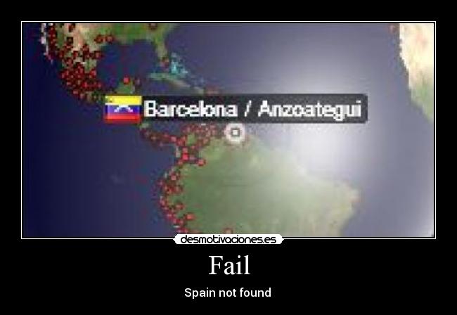 Fail - Spain not found