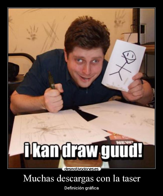 Muchas descargas con la taser -