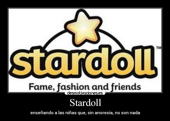 Stardoll - enseñando a las niñas que, sin anorexia, no son nada