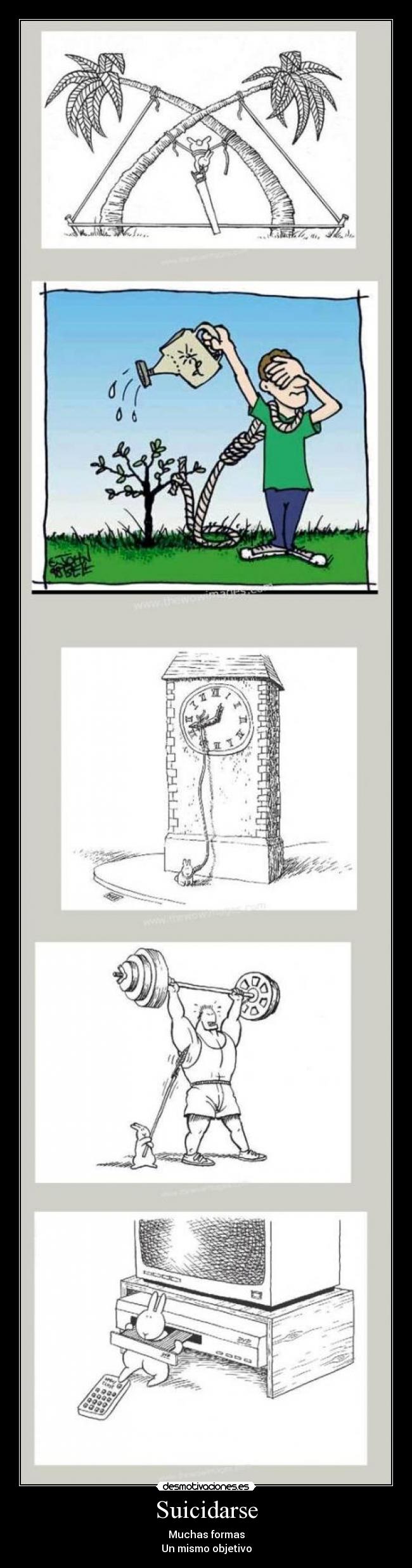 Suicidarse - Muchas formas
Un mismo objetivo