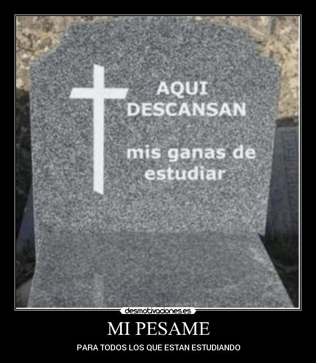 MI PESAME -