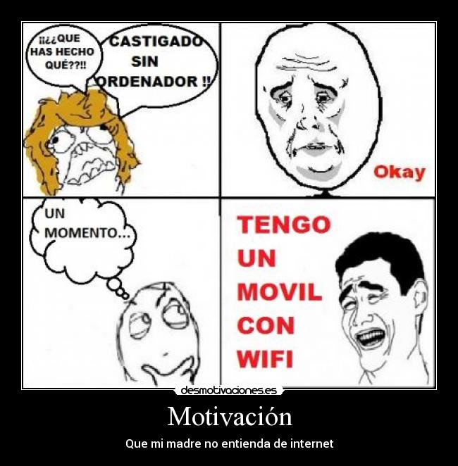 carteles motivacion wifi castigo ordenador movil desmotivaciones