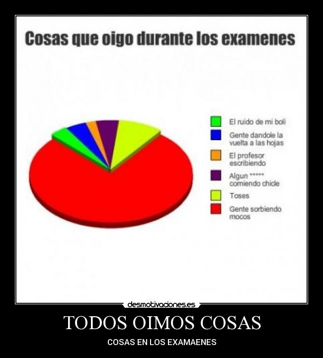 TODOS OIMOS COSAS - COSAS EN LOS EXAMAENES