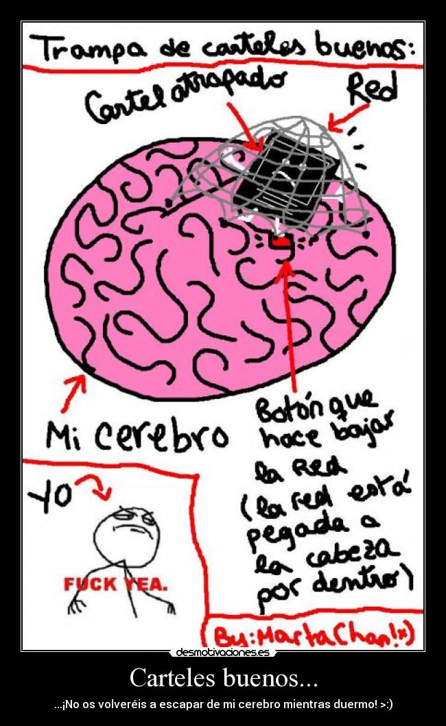 carteles trampa carteles buenos cerebro desmotivaciones