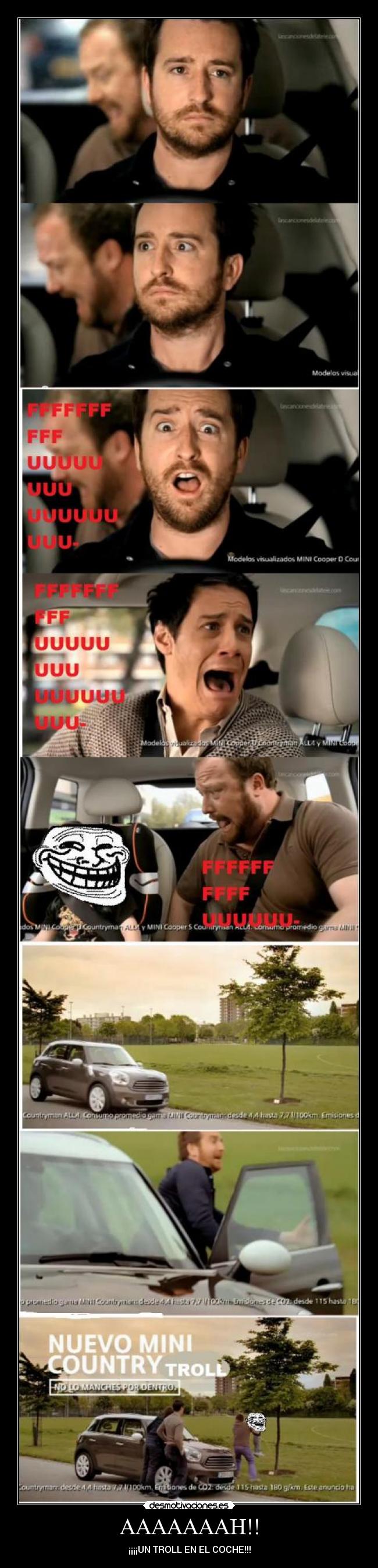 AAAAAAAH!! - ¡¡¡¡UN TROLL EN EL COCHE!!!