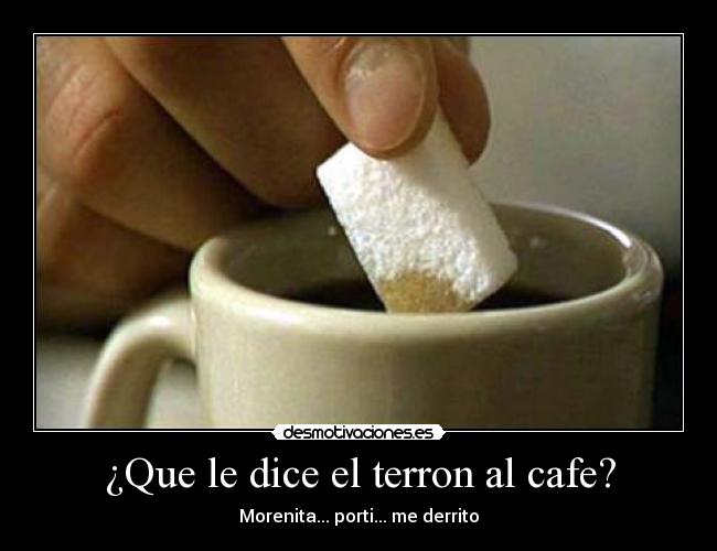 ¿Que le dice el terron al cafe? - 