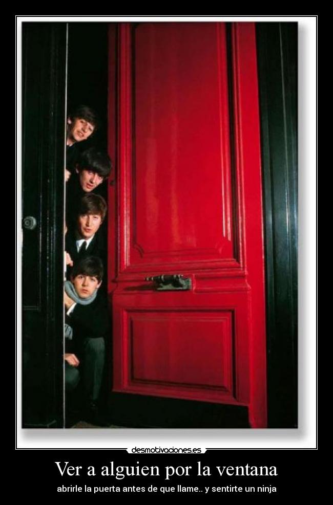 Ver a alguien por la ventana -