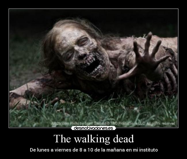 The walking dead - De lunes a viernes de 8 a 10 de la mañana en mi instituto