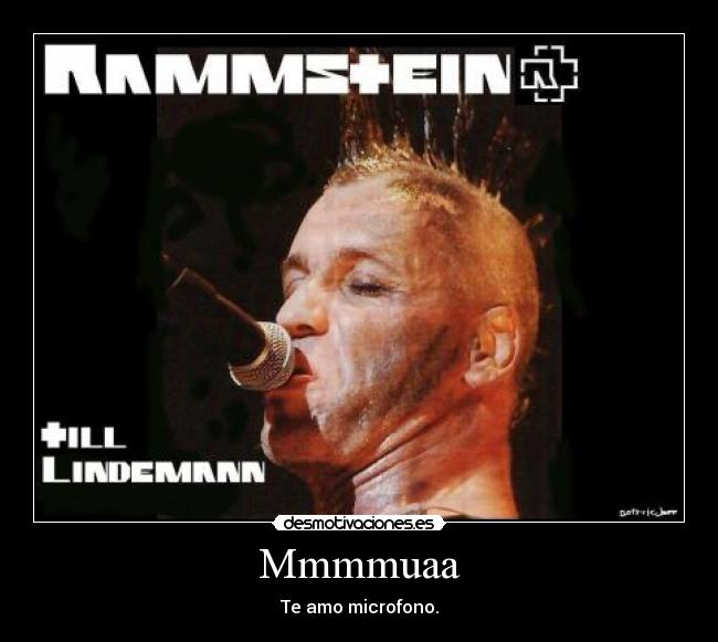 Mmmmuaa - Te amo microfono.