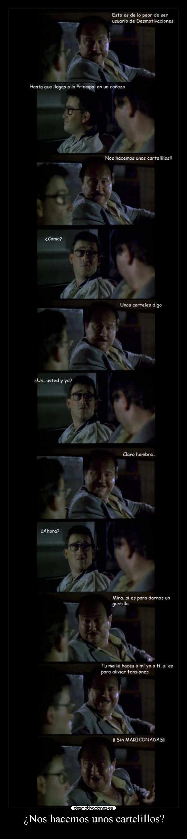 ¿Nos hacemos unos cartelillos? -