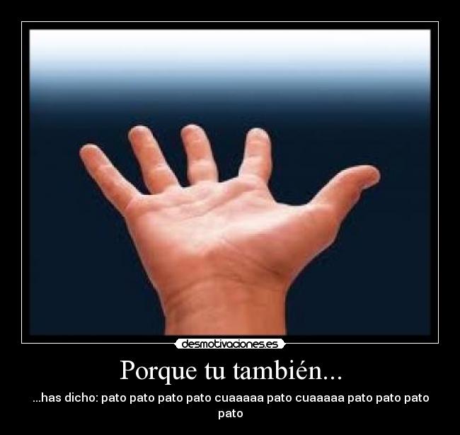 Porque tu también... -