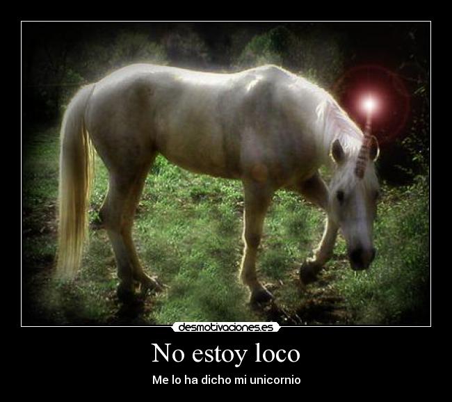 No estoy loco - Me lo ha dicho mi unicornio