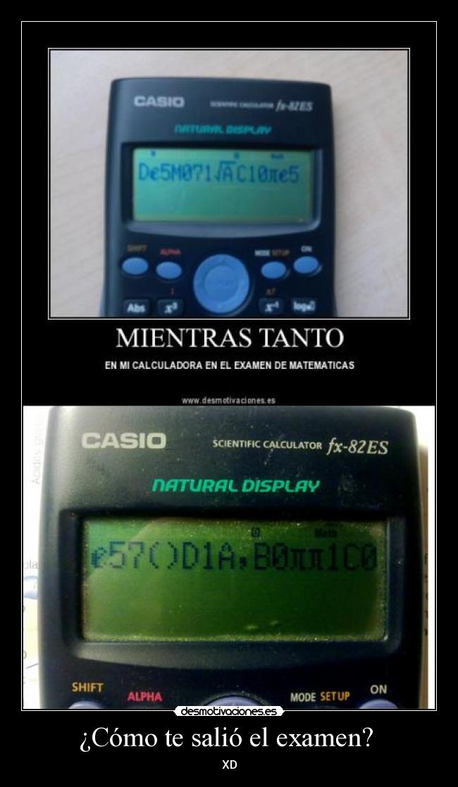 ¿Cómo te salió el examen? -