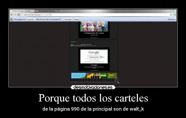 Porque todos los carteles -