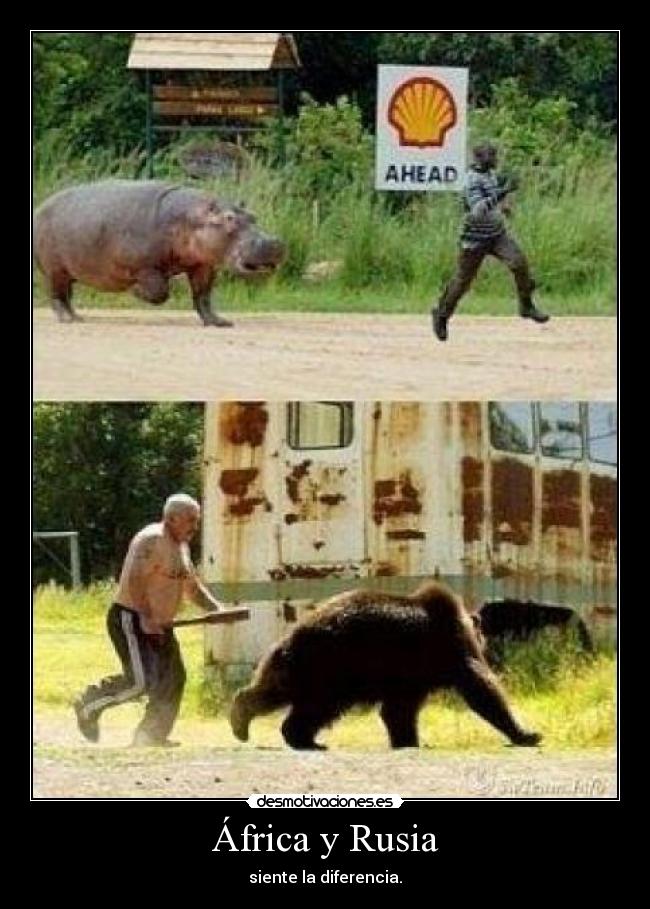 África y Rusia - siente la diferencia.