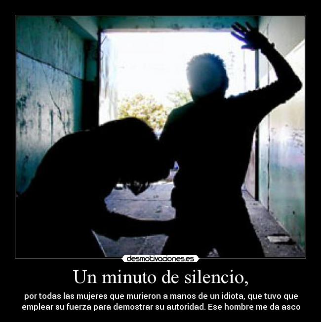 Un minuto de silencio, -