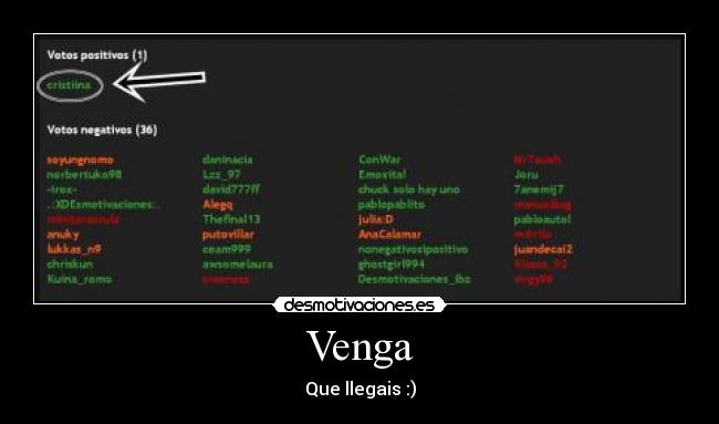 Venga - Que llegais :)