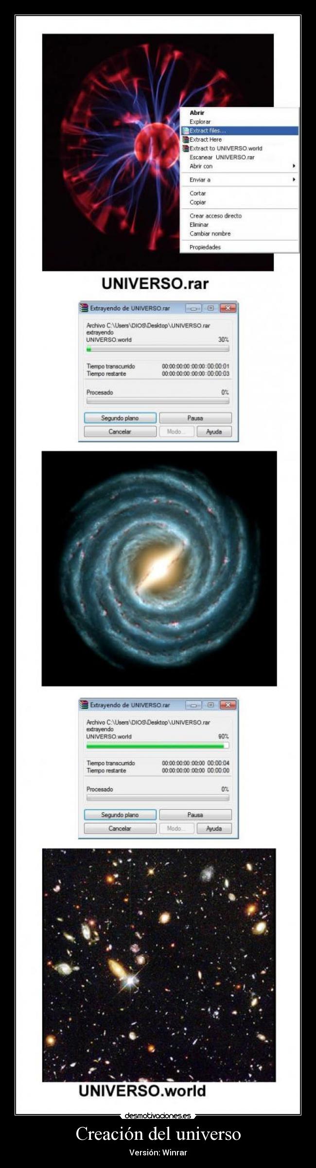 Creación del universo - 