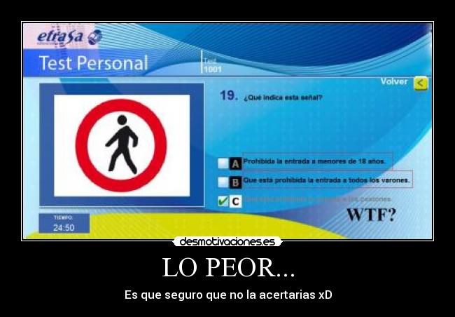 LO PEOR... - 