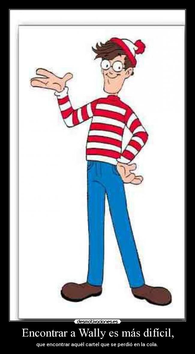 Encontrar a Wally es más difícil, - 