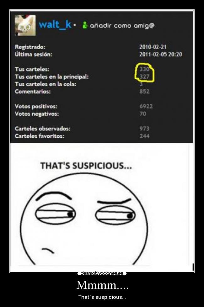 Mmmm.... - That´s suspicious...
