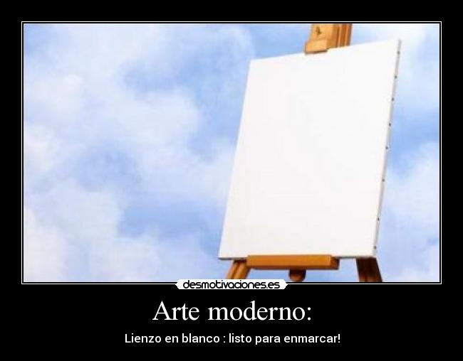 Arte moderno: - Lienzo en blanco : listo para enmarcar!