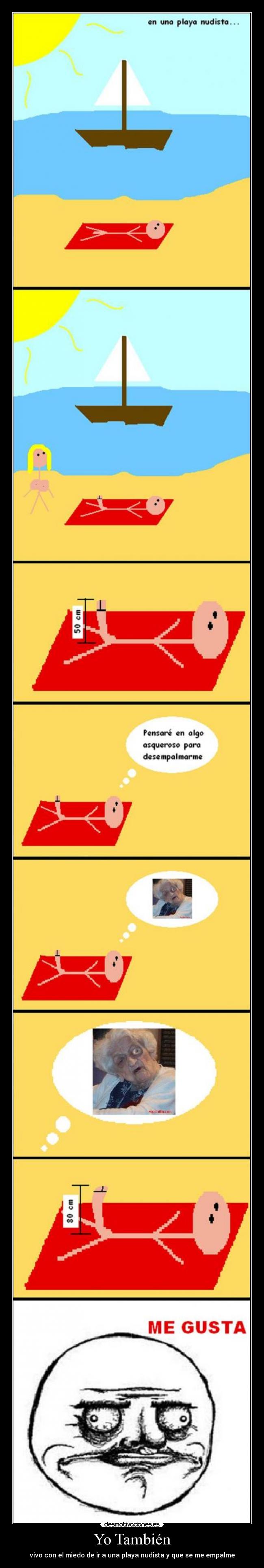 Yo También - vivo con el miedo de ir a una playa nudista y que se me empalme