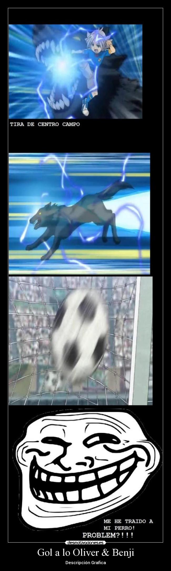 Gol a lo Oliver & Benji - Descripción Grafica